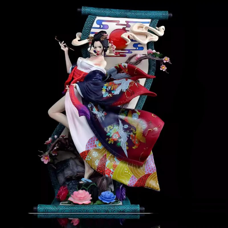 Цельный аниме-компаньон Shogunate Mark Kimono Oiran, супер красивый Робин, двуглавая скульптура, сценная статуя, Коллекционная