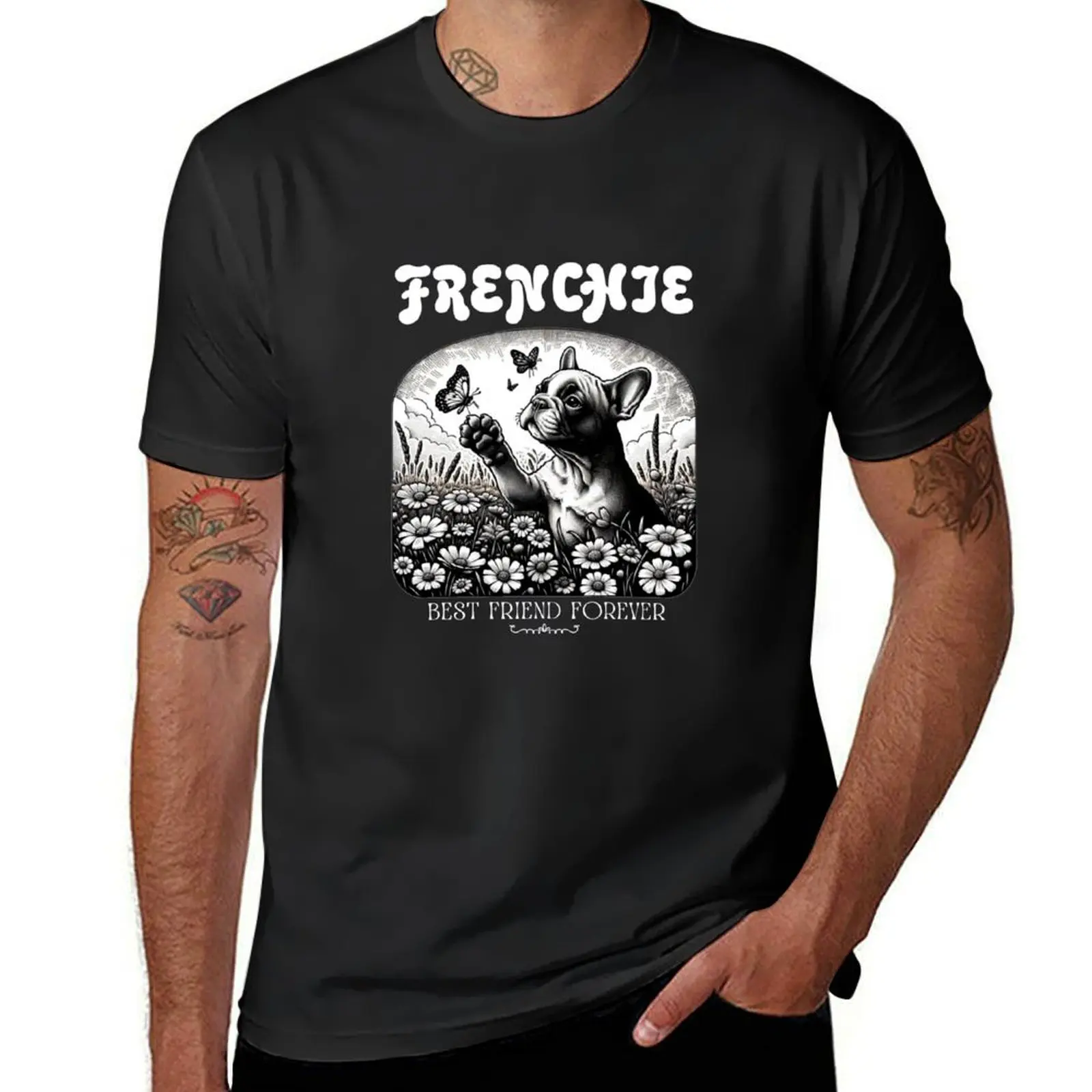 Футболка с надписью «French Is A Best Friend Forever», винтажные забавные мужские футболки нового выпуска