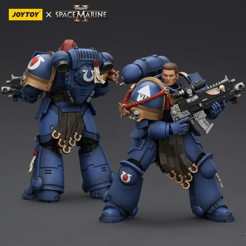 Фото [В наличии] JOYTOY Warhammer 40K Фигурка Uitramarines Lieutenant Titus Фигурка Gadriel Brother Chairon Joint Подвижная модель №3