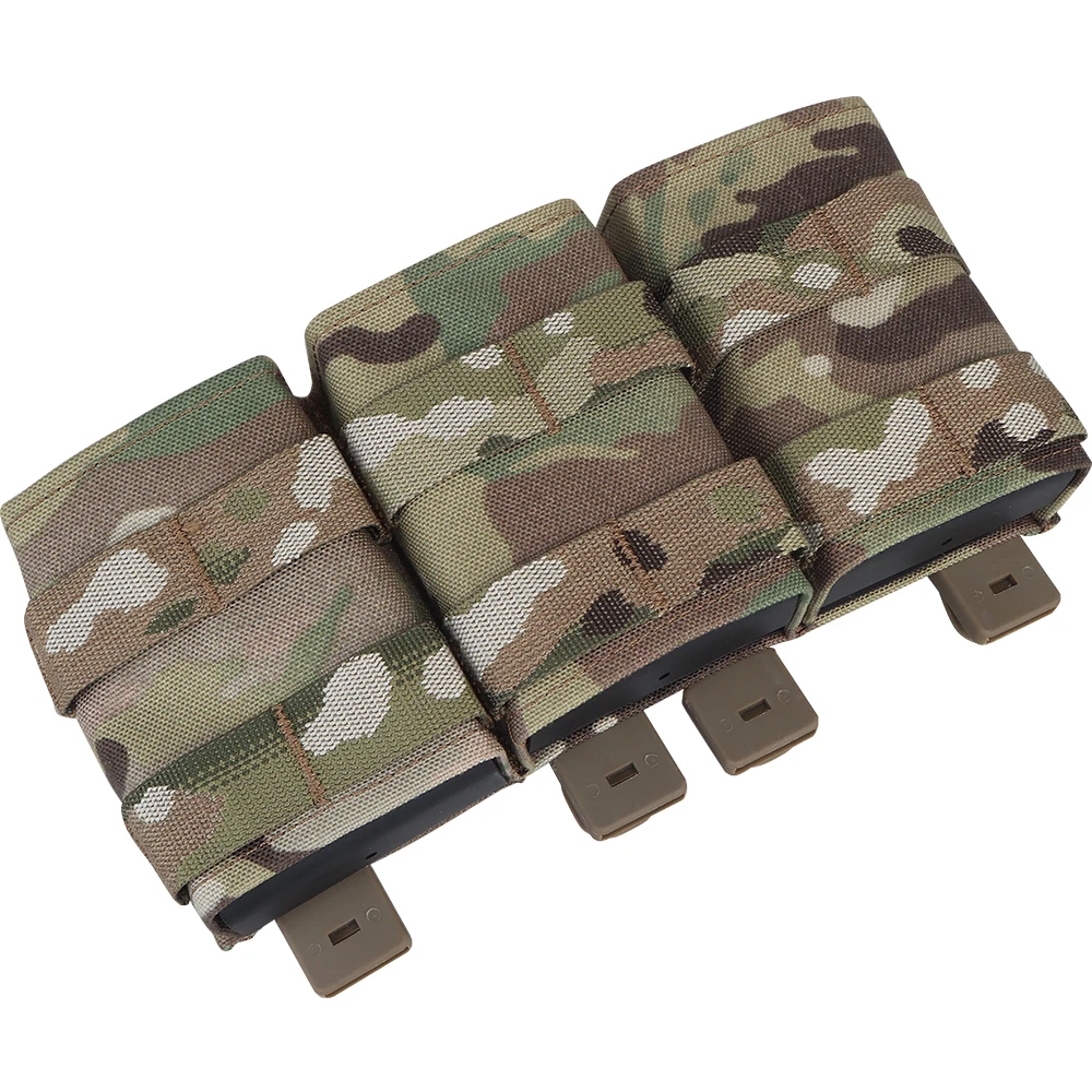 Тактический подсумок для журналов Molle FAST 7.62 Triple Magazine (средний) с открытым верхом 7.62 Kydex Wedge Insert Mag Pouch Держатель для охотничьих аксессуаров