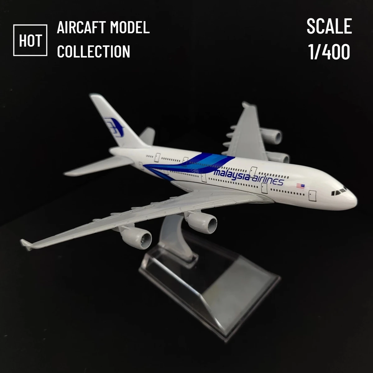 Масштаб 1:400 модель металлического самолета, Малайзия A380 самолет литье под давлением Мини Мото коллекция Eduactional игрушки для детей