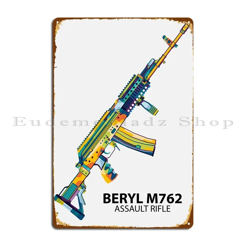 Металлический знак Beryl M762, ржавый гараж, настенная пещера, печать, оловянная вывеска для кинотеатра, плакат