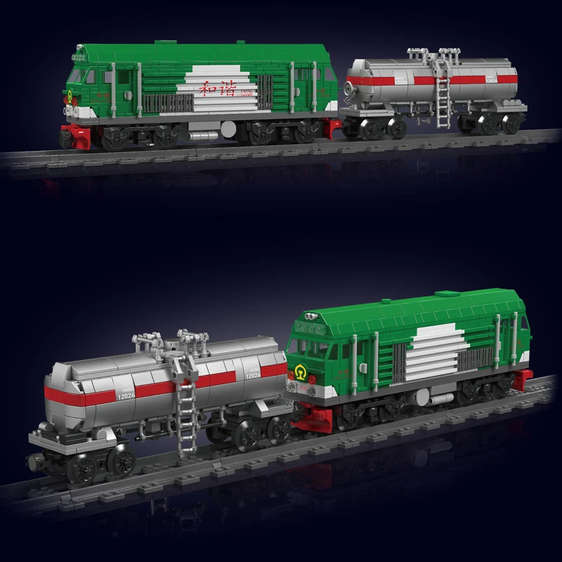 Фото Формовочный конструктор King 12026 Technik HXN 3 дизельный локомотив Rmote, конструктор для детей №4