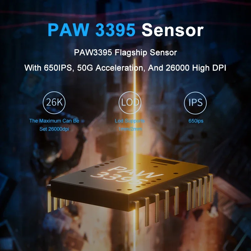 Фото Беспроводная мышь Ajazz AJ139 Pro, 4K, с датчиком PAW3395 №3