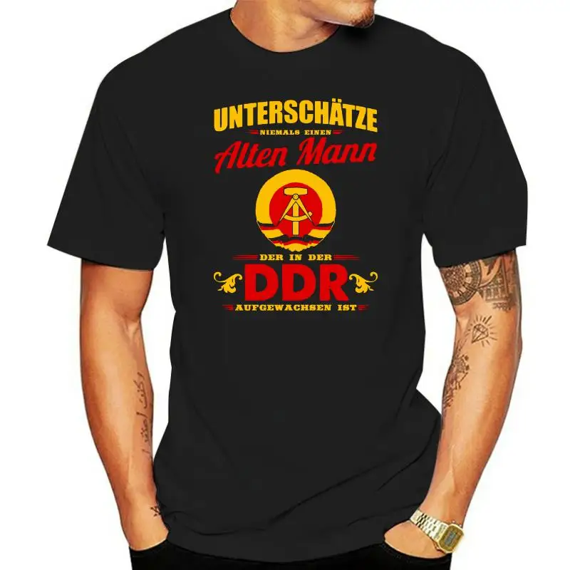Мужская футболка DDR Рубашка Old man born in the GDR футболки Женская футболка