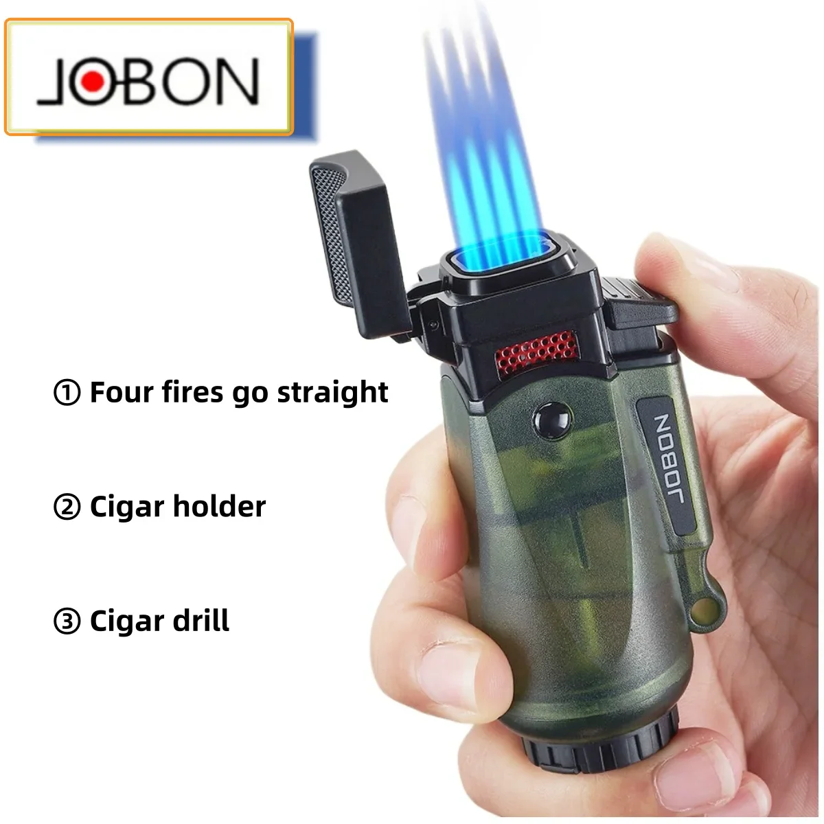 Новый надувной пистолет-распылитель JOBON Direct Blue Flame, специальная зажигалка для сигар, воспламенитель для наружного барбекю