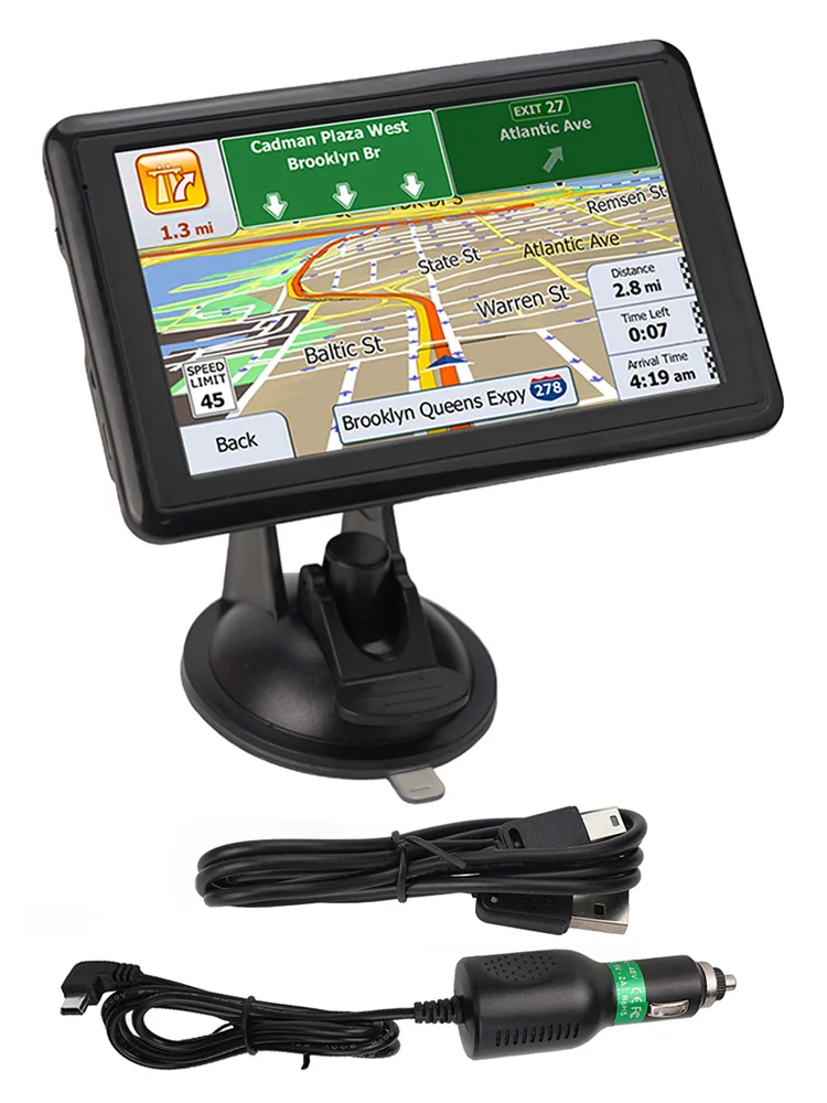 5-дюймовые Автомобильные GPS-позиционирование, портативные карты, 8 ГБ, 128 Мб, для грузовиков, автомобилей, планирование маршрута, навигационное устройство, мотоциклы