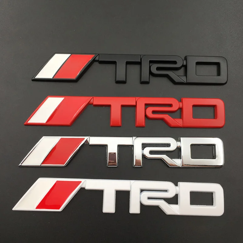 Автомобильная 3D металлическая наклейка с логотипом TRD, маркировка, эмблема, значок, наклейка для Toyota TRD Century Auris FCV Mirai Premio Yaris Camry Carola Crown