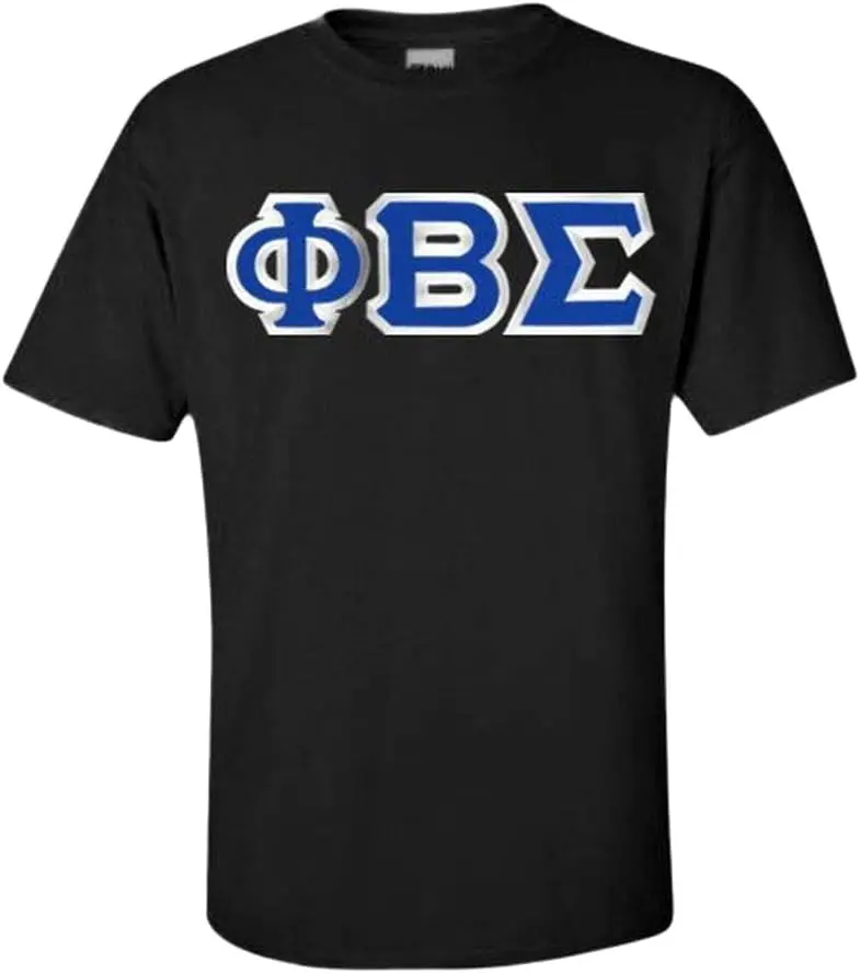 Мужская футболка Phi Beta Sigma Fraternity с короткими рукавами и надписью