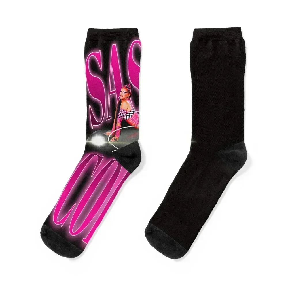 Носки Rupaul's Drag Race, сезон 15, Sasha Colby Merch, сумасшедшие противоскользящие носки для футбола, баскетбола с подогревом, женские и мужские