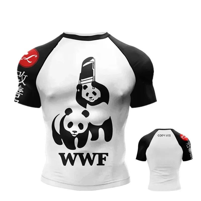 Cody Lundin Bjj Rashguard No Gi Jiu Jitsu компрессионный Топ для спортзала сублимационный мужской топ с коротким рукавом Мужская бразильская блузка