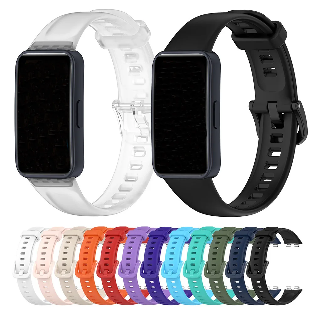 Ремешок для часов из ТПУ для Huawei Band 8 9 10, регулируемый ремешок-браслет-браслет