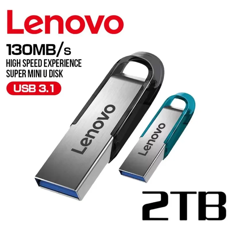 Lenovo 2 ТБ Usb 3.0 Флэш-накопители Высокоскоростной металлический флэш-накопитель 1 ТБ 512 ГБ 256 ГБ Портативный USB-накопитель Водонепроницаемый Memoria Usb-накопитель