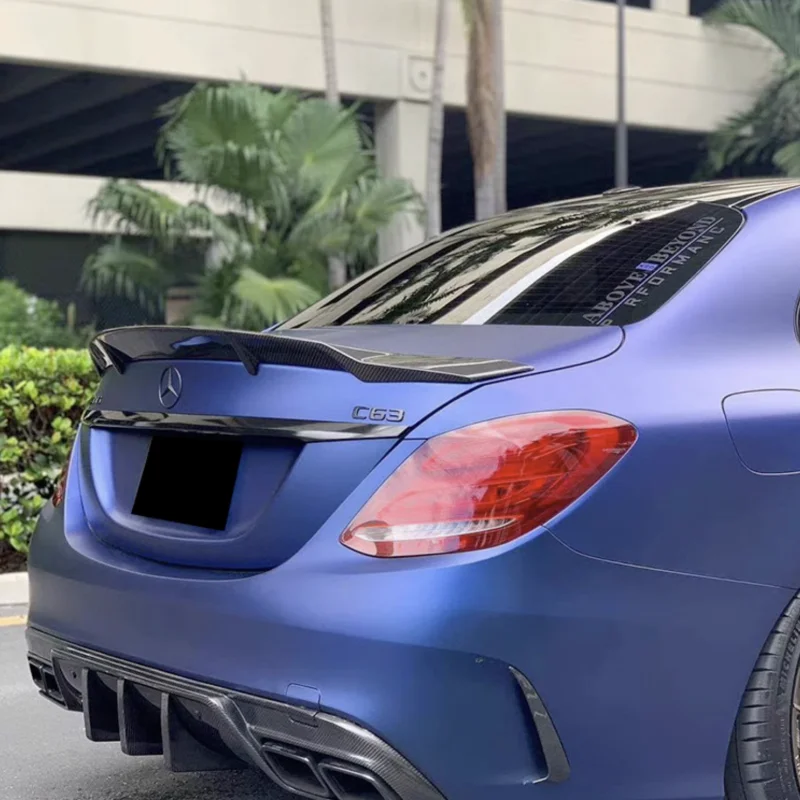 Фото Gaya R для Benz C Class Sedan 4 независимая цена W205 C63 AM G C200 C260 C300 спойлер 2014 Hingga 2019 спойлер Kualitas Tinggi Carbon №5