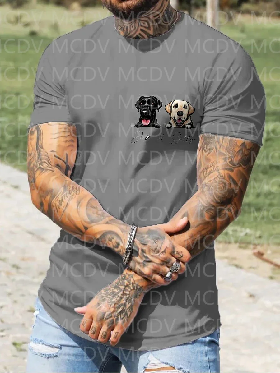 2023 Летняя мужская футболка с надписью Love Dog Make Me Happy, красочная футболка с 3D принтом (art.: 3920c896d7671) - 3920c896d7671