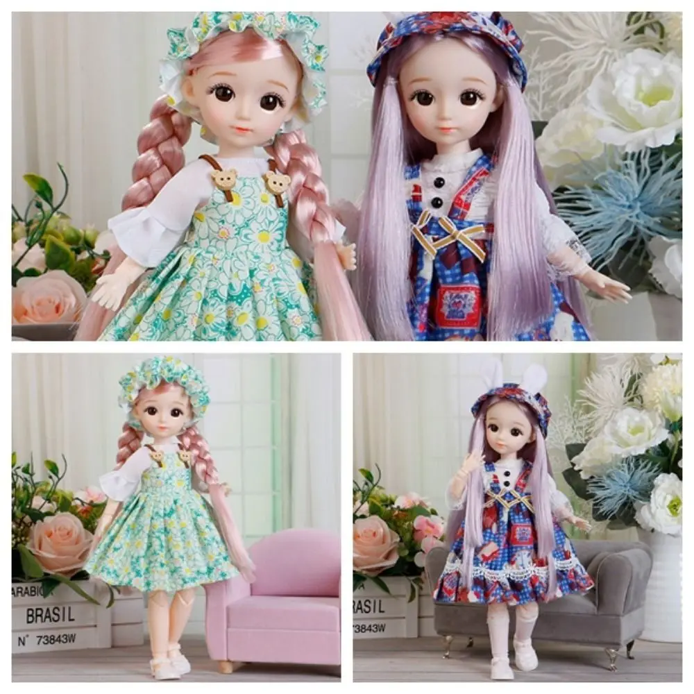 Фото Древнее платье, кукла с одеждой, кукла BJD, 3D глаза, наряд со съемными суставами, кукла со съемными суставами, 30 см, подарок на день рождения №4