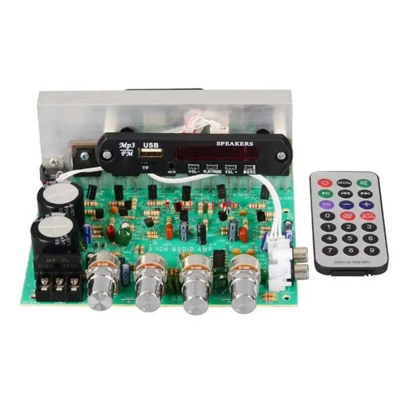 Фото DX-2.1 80WX3 Усилитель с высоким уровнем выступлений 2,1CH AMP Poard с удаленным №5