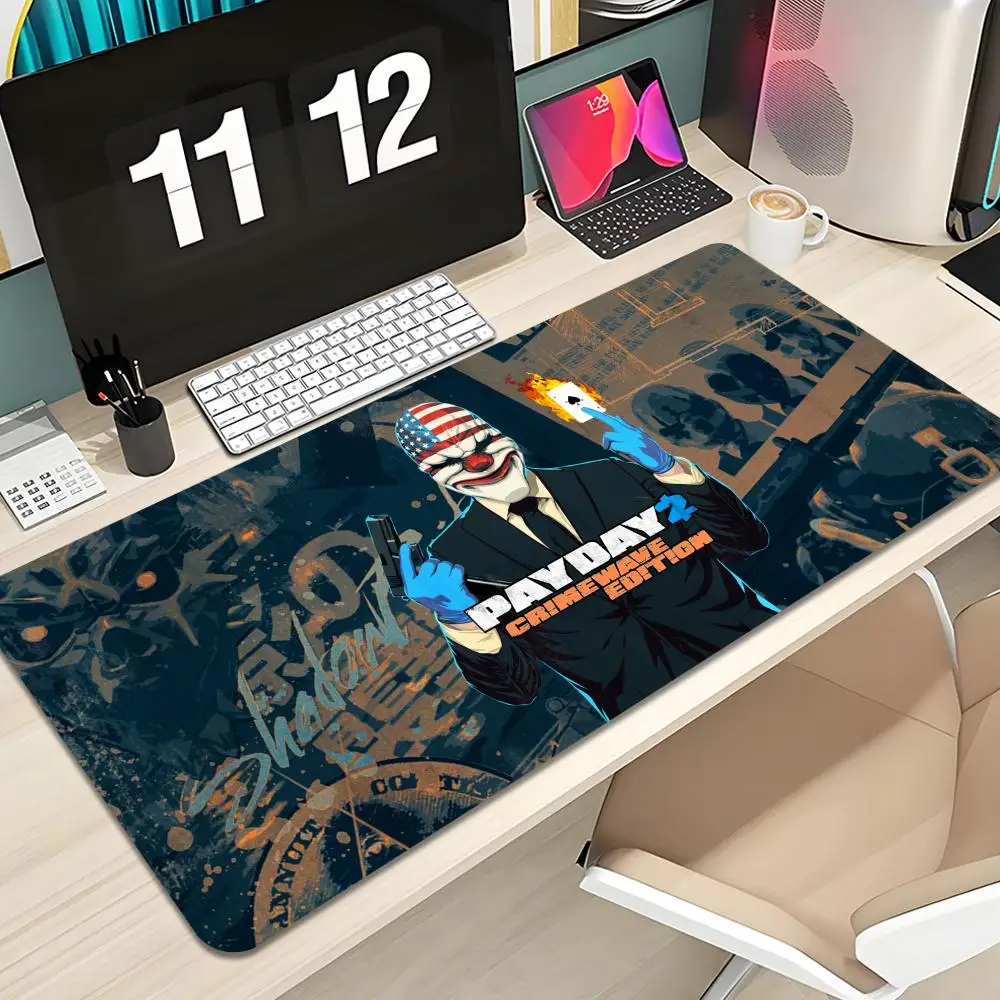 Коврик для мыши Payday 2, коврик для клавиатуры, большой коврик для мыши 1200X600 мм, настольный коврик для ПК, геймера, офисный ковер, домашний коврик для стола