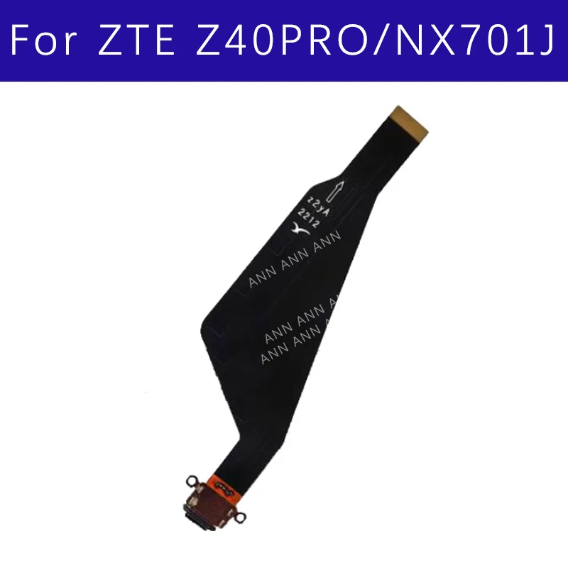 Для ZTE Nubia Z40Pro NX701J/USB зарядная док-станция, разъем гибкого кабеля, запасные части для ремонта, быстрая зарядка