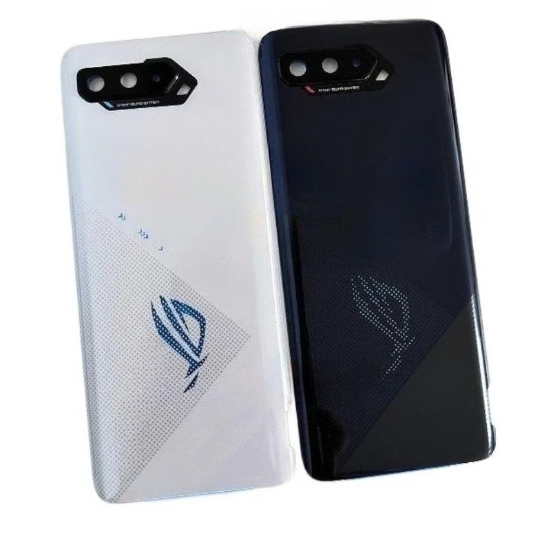 Для телефона Asus ROG 5 5S ZS673KS задний корпус с линзами стеклянная задняя крышка чехол для аккумулятора замена запасных частей для ремонта