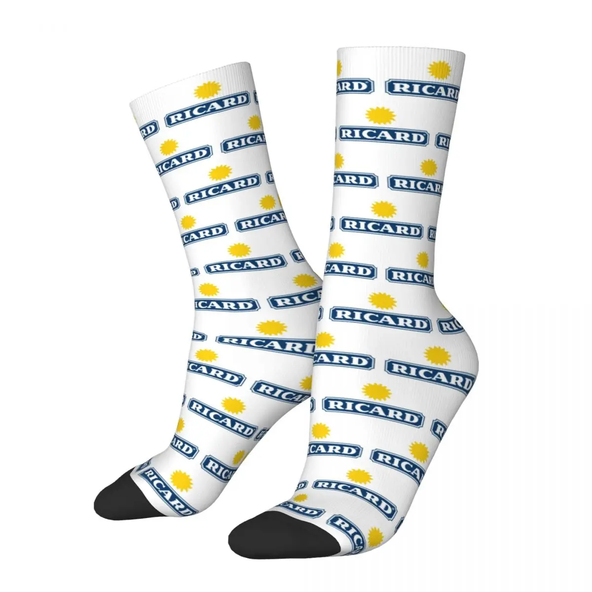 Носки с логотипом Ricard Merch, поглощающие пот чулки Харадзюку, всесезонные длинные носки, аксессуары для подарка на день рождения унисекс