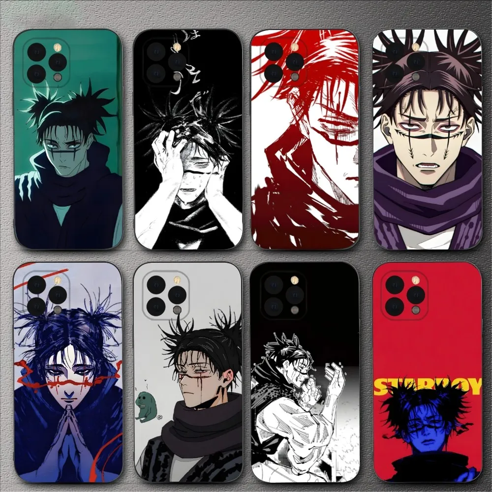 Чехол для телефона Choso J-Jujutsu-Kaisen для iPhone 15,14,13,12,11,XS,XR,X,8,7,Pro,Max,Plus,mini, силиконовый черный чехол
