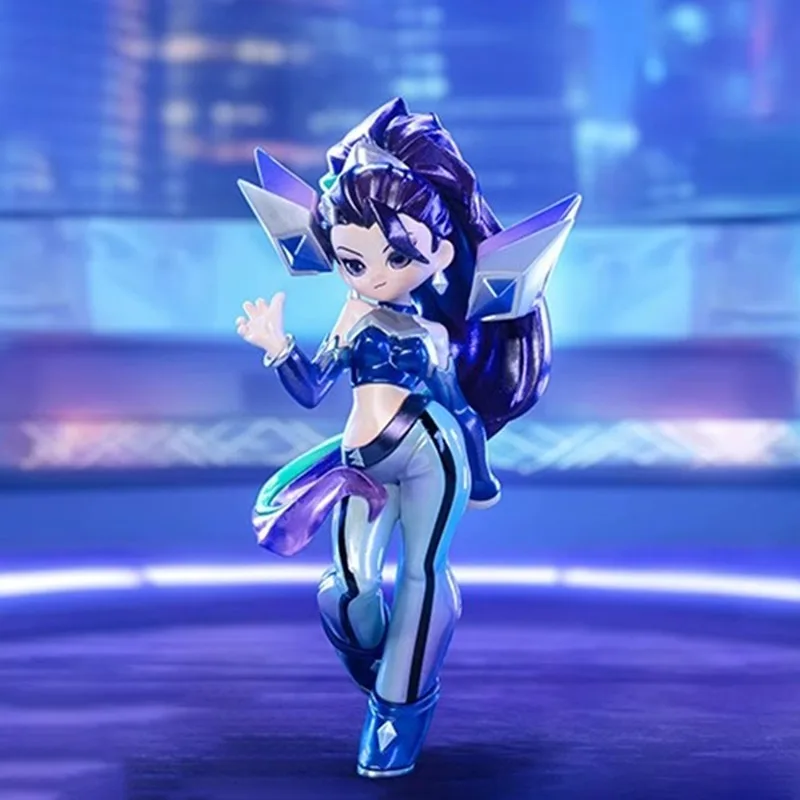 Фото В наличии LoL Game Blind Box Toy K/Da All Out Girl Group Series Коллекция Модель Фигурка Игра Настольный Декор Рождественские Подарки Игрушка №4