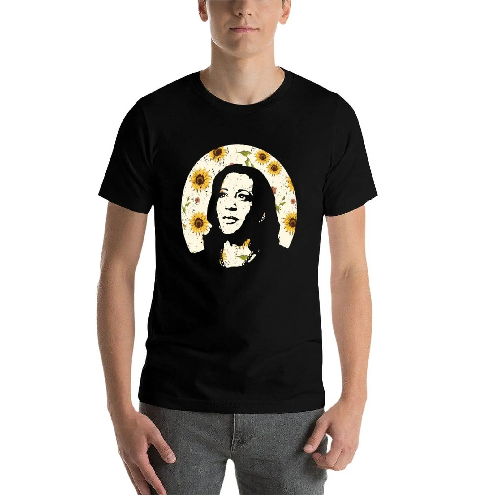 Фото Футболка Kamala Harris Inauguration Day 2021, футболки с подсолнухом, хлопковые футболки большого размера, высокое качество №4