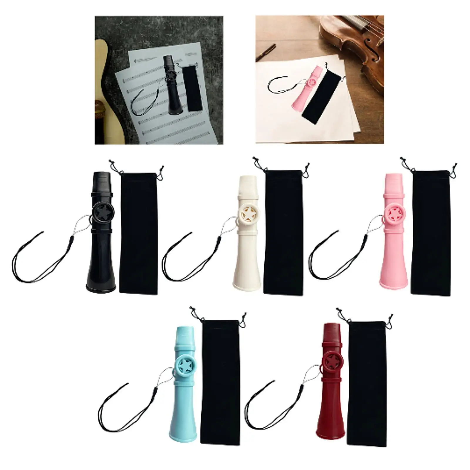 Фото Kazoo Gift Хороший компаньон, легко играть, флейта для скрипки, фортепиано, клавиатура №4