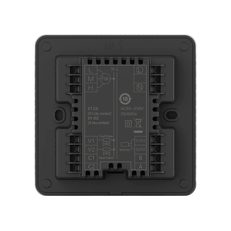 HaiLin Smart 4-трубный FCU цветной сенсорный экран термостат Modbus 220 В переменного тока заподлицо приложений Tuya Wi-Fi для умного дома Vivi D (art.: 3920cabec93a4) - 3920cabec93a4