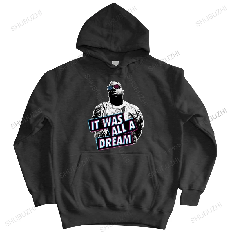 Многоцветные топы, модная мужская хлопковая толстовка унисекс, топы biggie smalls it was all a 3d dream, новая мужская хлопковая толстовка с капюшоном euro szie