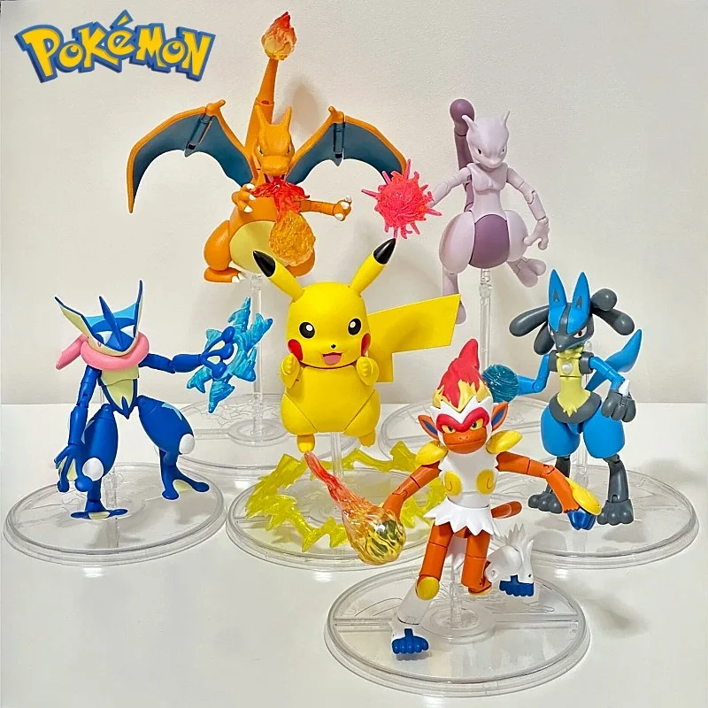 LDCX Pikachu Infernape Mewtwo Charizard Greninja Lucario подвижная модель игрушки фигурки героев для фанатов