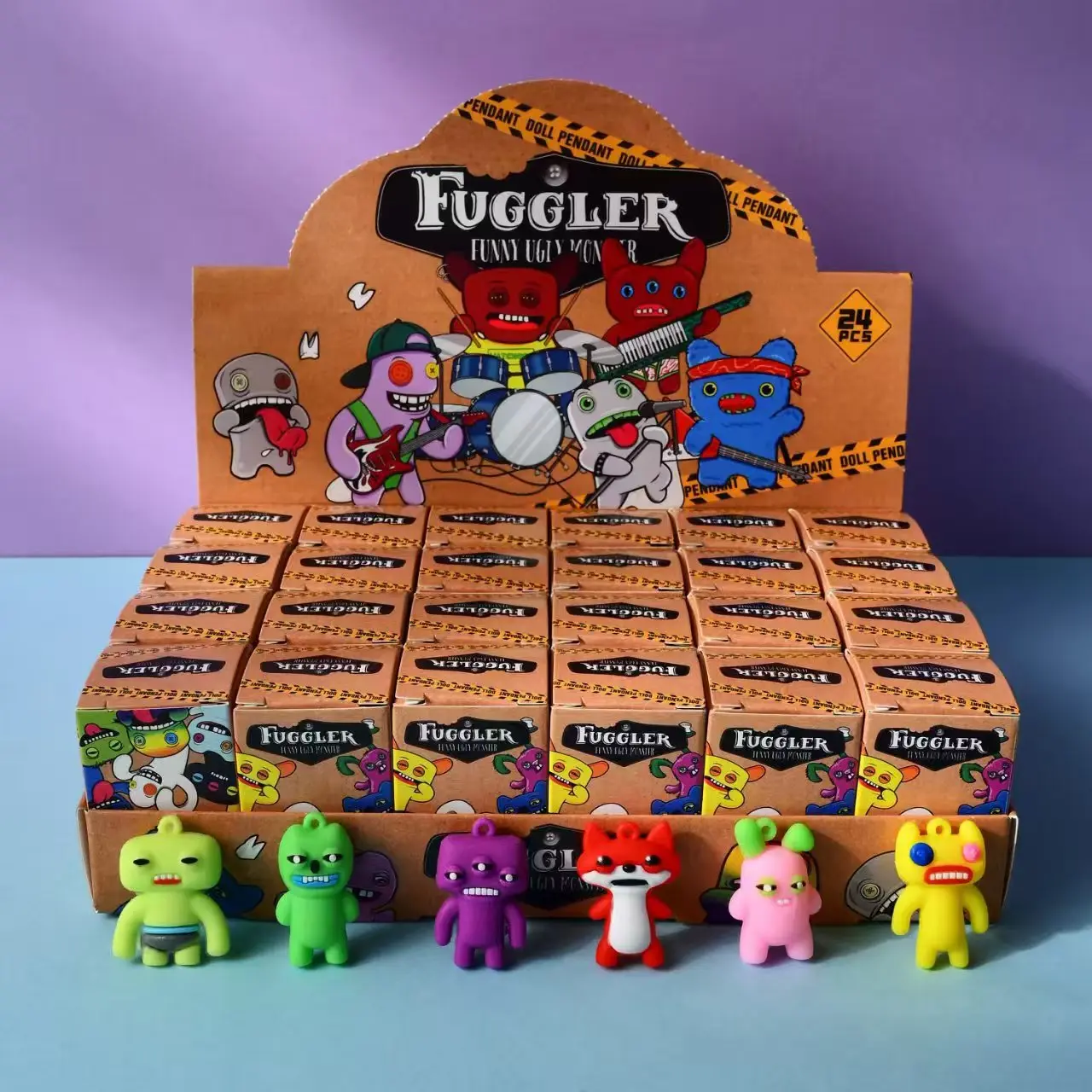 24 шт. для Fuggler слепая коробка игрушка Tungtungtung Sahur Tralarero Tralala Bombardinocrocodilo фигурки брелок подарок на день рождения