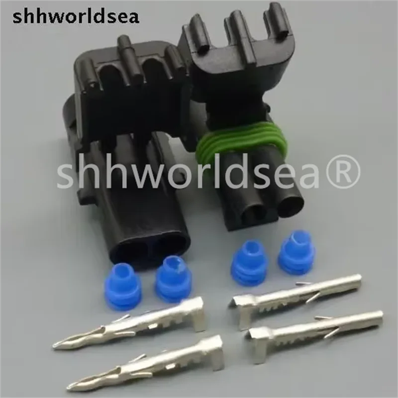 Shhworldsea 2-контактный метеорологический пакет Weatherpack Электрический провод 2,5 мм Автомобильный провод Разъем Герметичная проводка Автомобильные разъемы Автоэлектроника