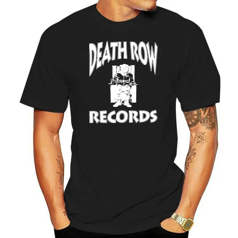 Новая черная, белая односторонняя футболка с логотипом фильма «DEATH ROW», Мужская футболка, новинка 2022, футболка с принтом s, классные топы с цветовым принтом «jurney»