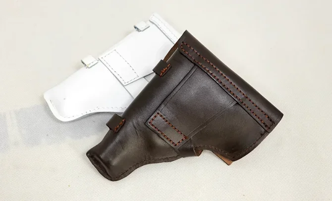 Фото Русская оригинальная кожаная сумка Makarov/PM из воловьей кожи, тактическая поясная сумка №4