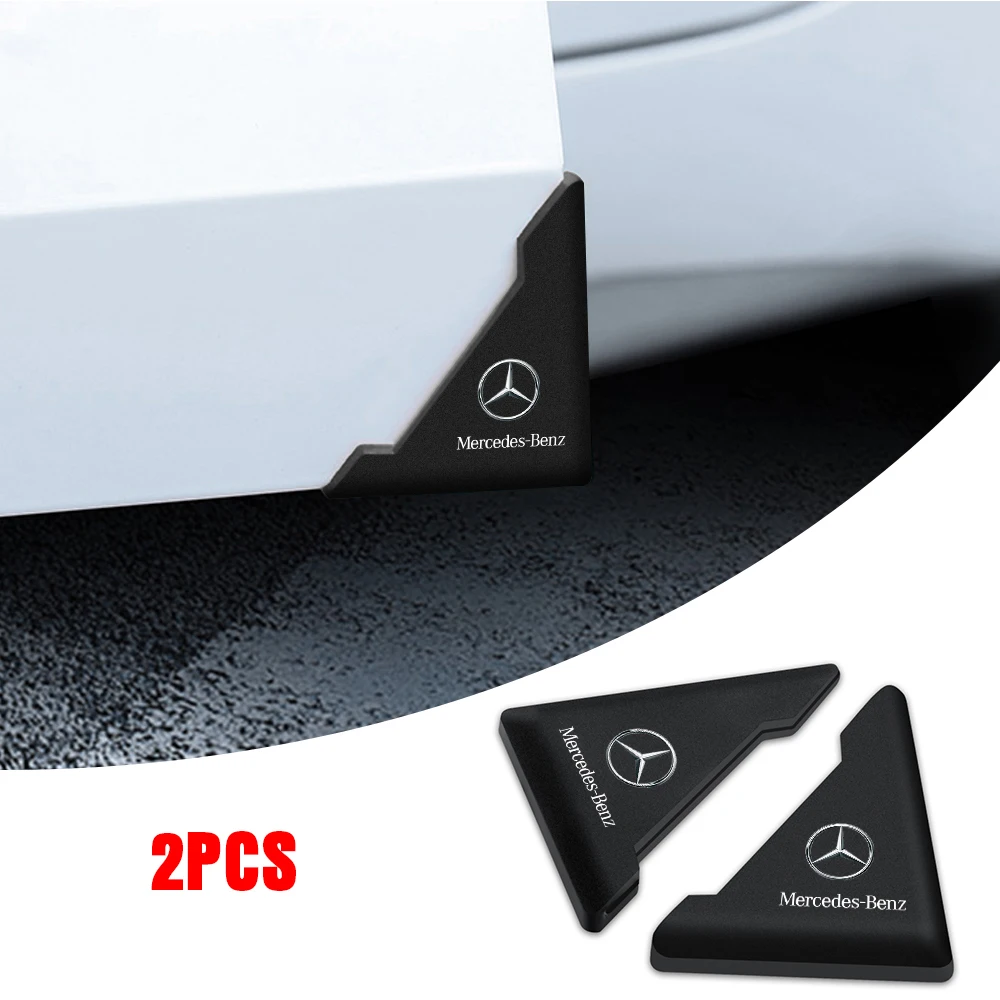 2 шт., наклейки на углы автомобильной двери Mercedes Benz AMG CLK CLA A180 W108 W201 W212 W213 W220