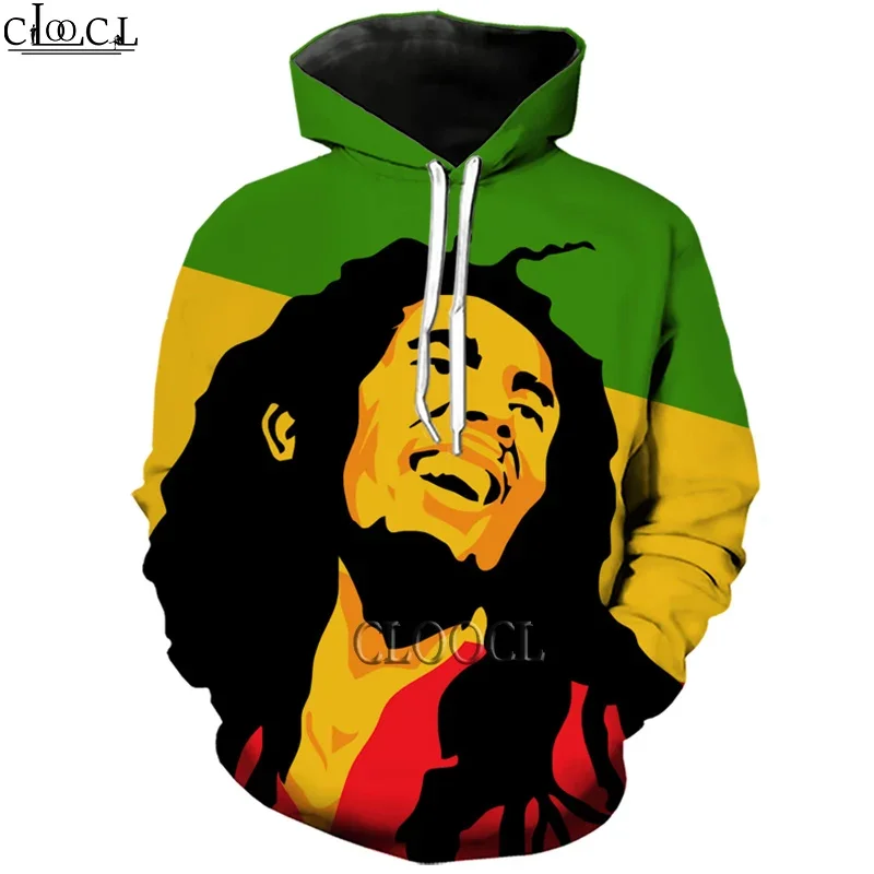 HX Singer Reggae Creator Bob Marley Толстовка с 3D принтом Мужской женский спортивный костюм Осенняя модная толстовка с длинными рукавами Топы Прямая доставка