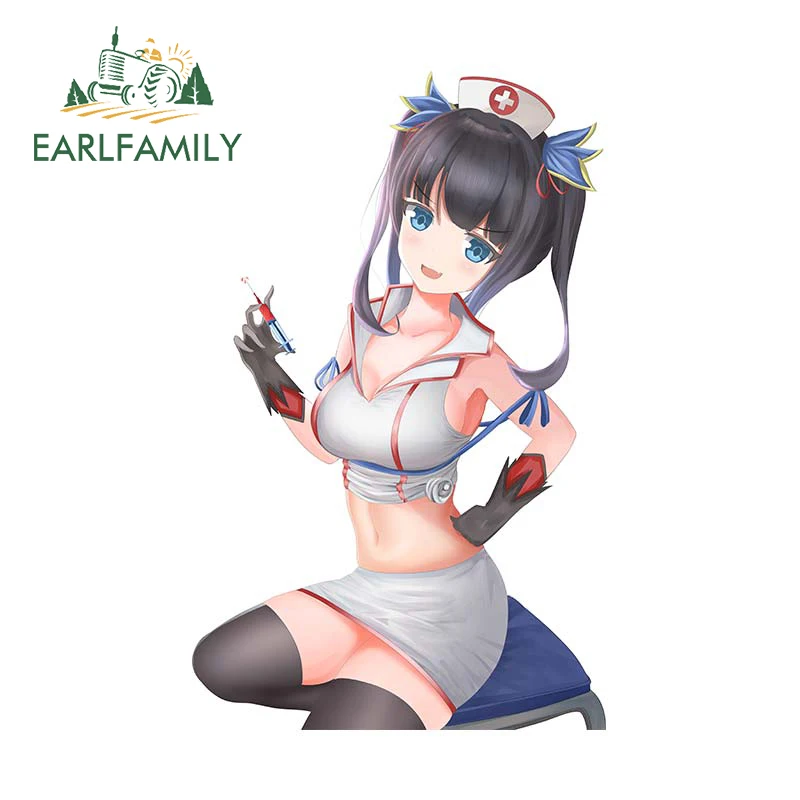 EARLFAMILY Hestia индивидуальные автомобильные наклейки автомобильные аксессуары наклейки аниме устойчивое к царапинам зеркало заднего вида лобовое стекло JDM украшение
