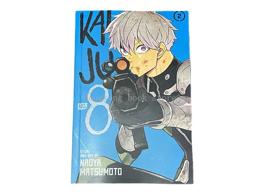 Новые японские книги аниме Kaiju No 8 Vol 2, Молодежные подростковые фэнтезийные научные загадочные книжки на английском комиксе, книга манга, версия на английском языке