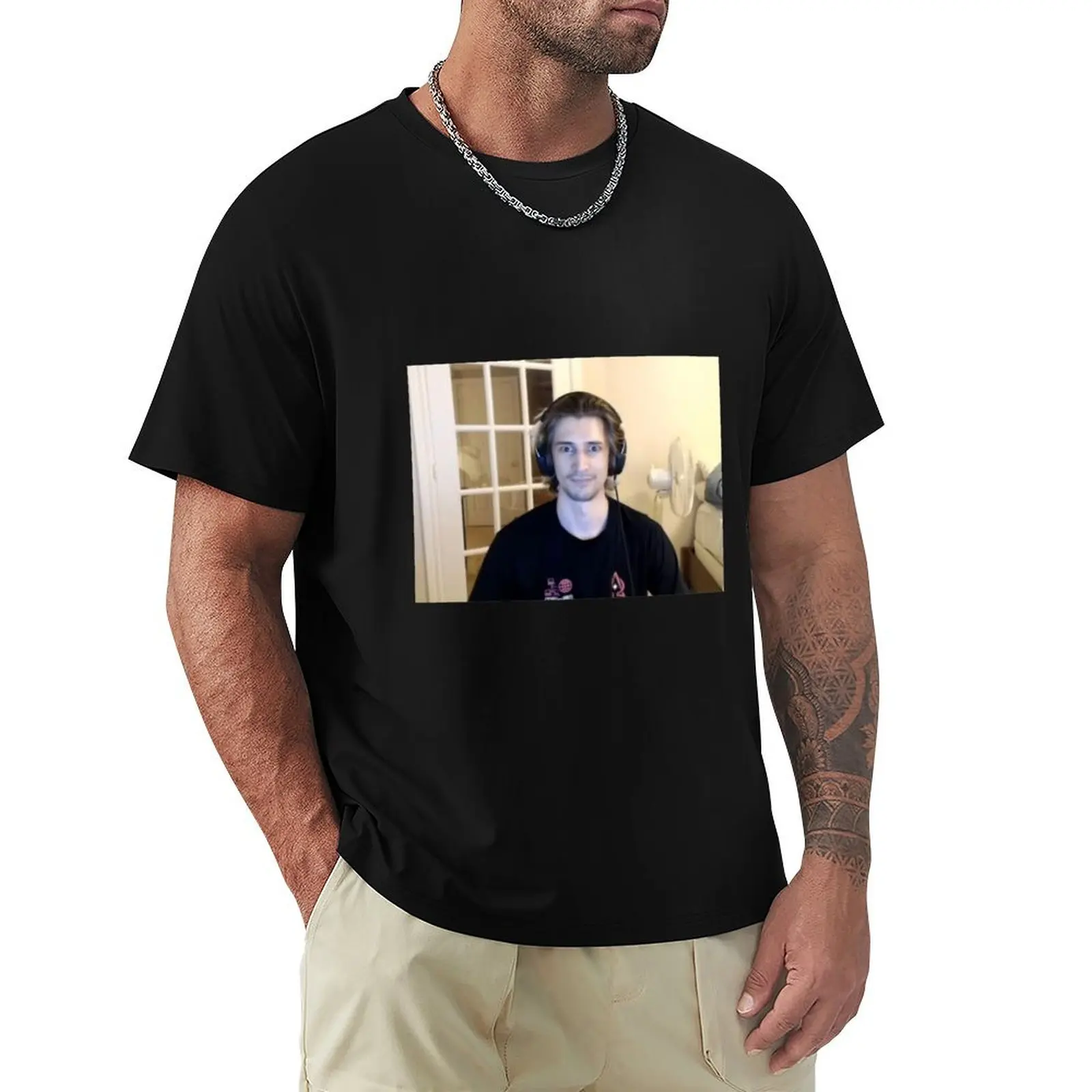 Xqc Merch Xqc футболки футболки с рисунком для мальчика однотонные мужские футболки из хлопка