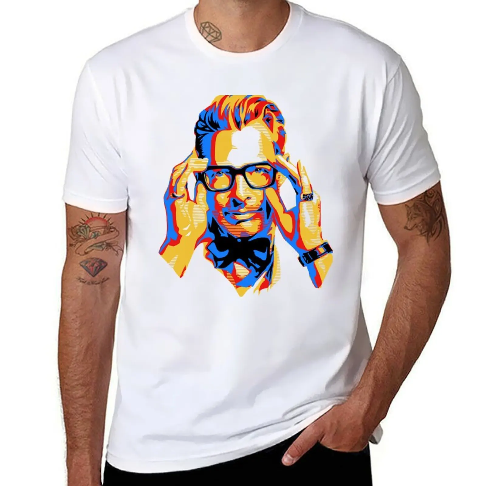 Футболка Jeff Goldblum, мужская хлопковая мужская футболка, летняя футболка