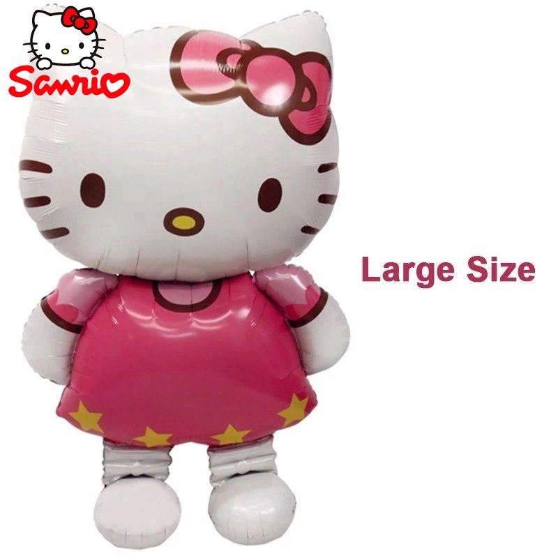 1 шт. Sanrio большой трехмерный Hello Kitty 116 см большой размер воздушный шар из алюминиевой фольги игрушечный воздушный шар на день рождения тематический день рождения