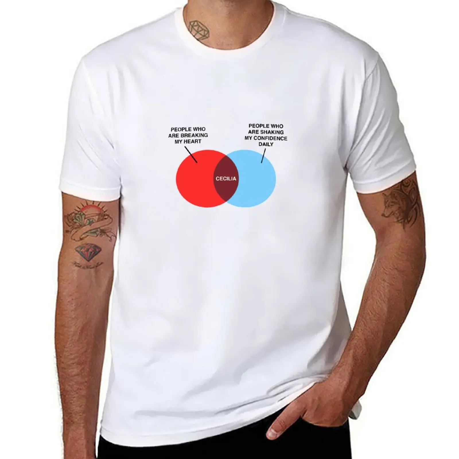 Cecilia Venn Diagram Classic TShirt1793 T-Shirt printed t shirts for man t shirts for man graphic tees T-Shirt