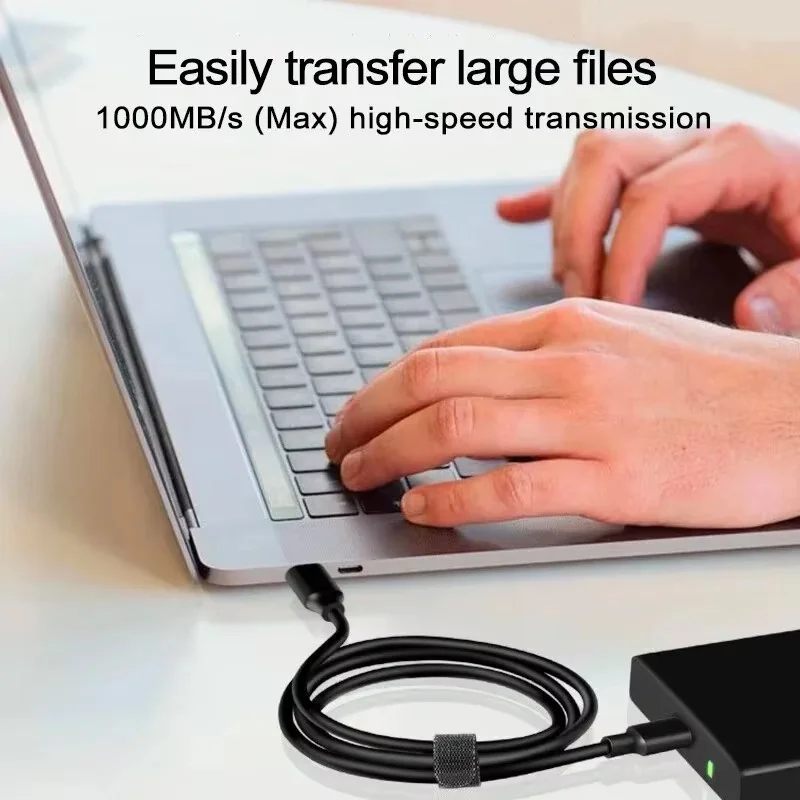 Фото Кабель USB3.2 10 Гбит/с USB типа A к USB C 3.1/3.2 Кабель для передачи данных USB C SSD Кабель для жесткого диска 3A 60 Вт QC 3.0 Быстрая зарядка №2