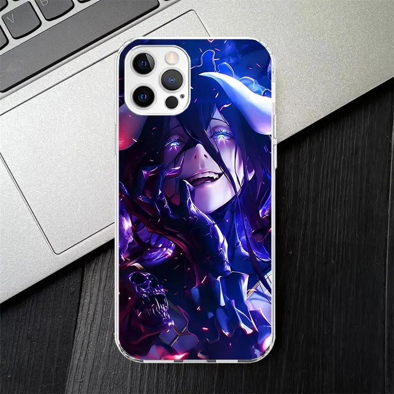 Фото Мягкий силиконовый чехол для телефона Albedo Overlord Anime для Apple iPhone 11 14 15 Plus 16 Pro Max 12 13 Mini 16E X XS 7 8 + чехол Fundas №2