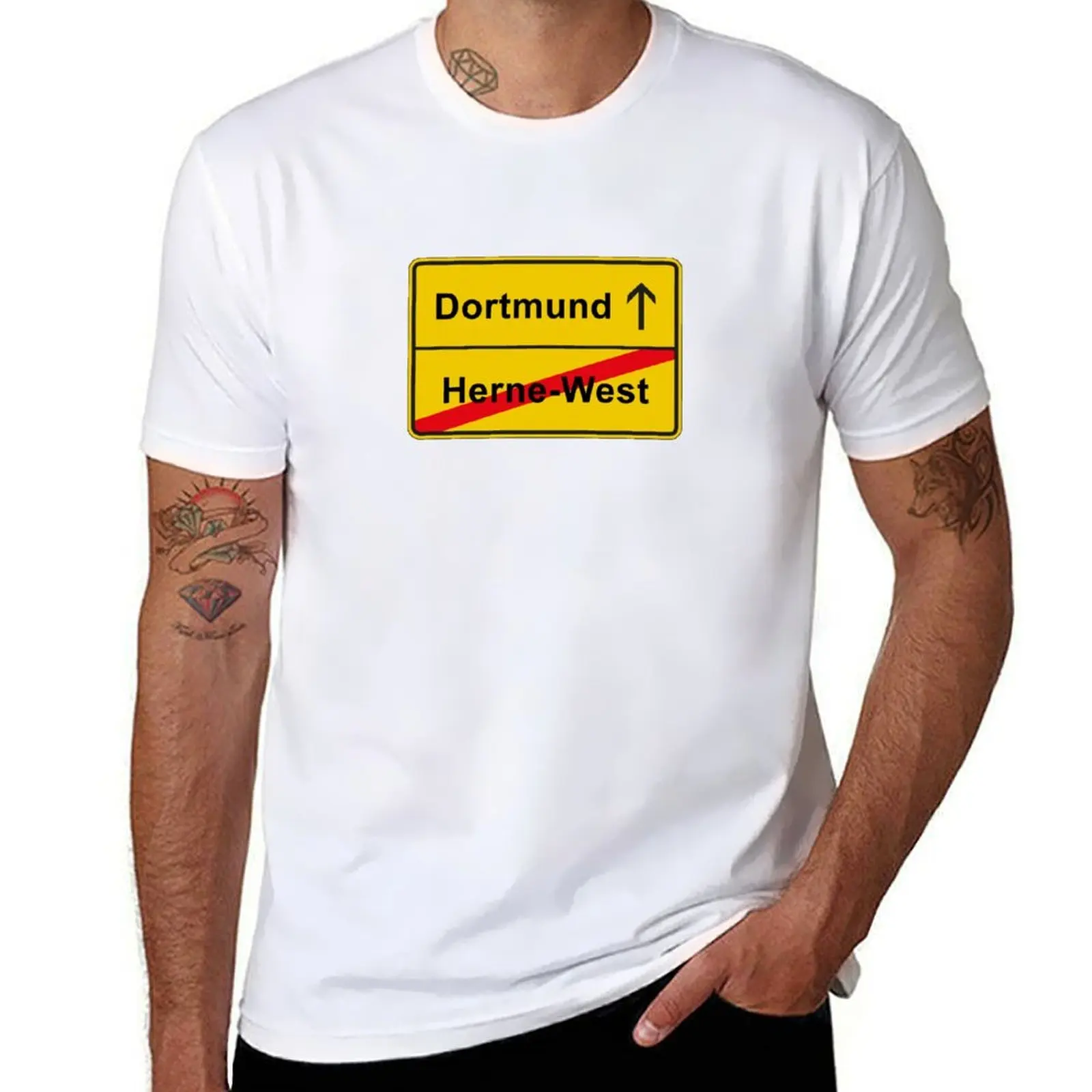 Футболка с изображением города Dortmund Herne West Anti Schalke Derby, мужские футболки, хлопковая футболка, футболка из 100% хлопка