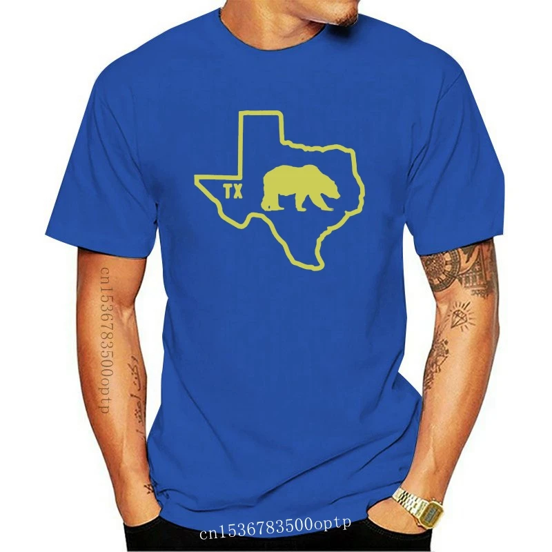 Kaus Pria Wanita 100% Katun Kaus kuпод заказ Asli I Bear Texas Classic University State Shirt