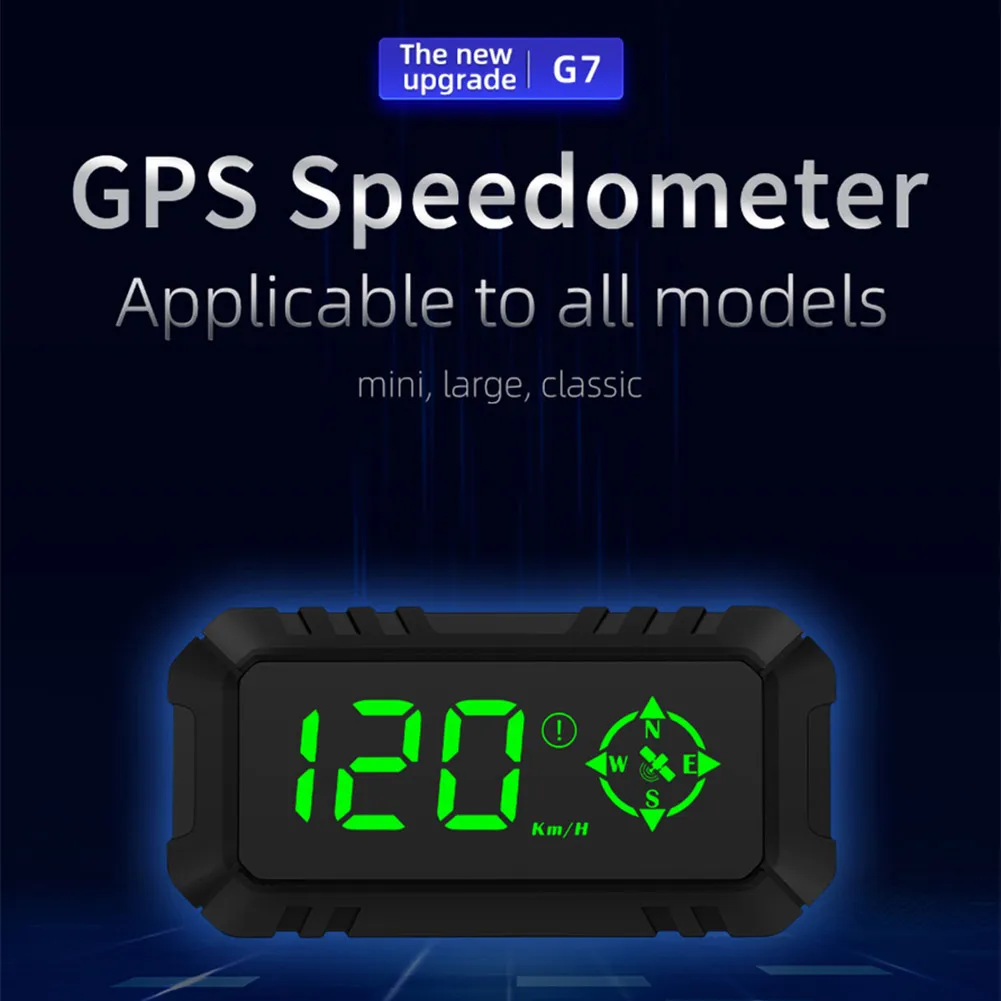 Дисплей скорости G7 GPS HUD, цифровой автомобильный прибор для измерения скорости, универсальный проектор превышения скорости для велосипеда, ...