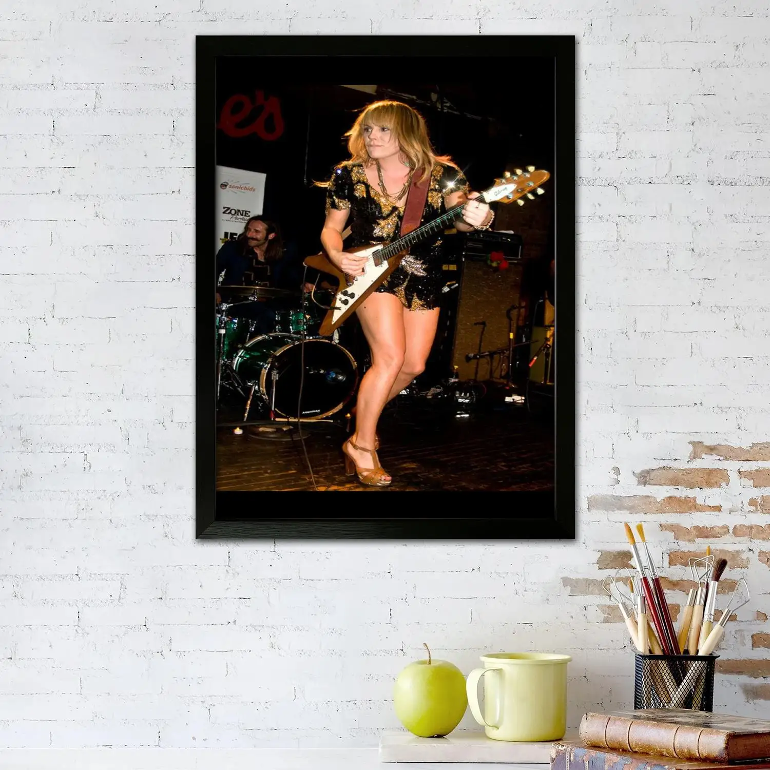 Фото Художественный постер на холсте Lita Ford, настенное искусство, печать с изображением, современная семья, декор для спальни, постеры, декоративная живопись №2